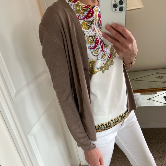 S’ MaxMara Cardigan, size XS, condition like new, beige color - Picture 7 of 11